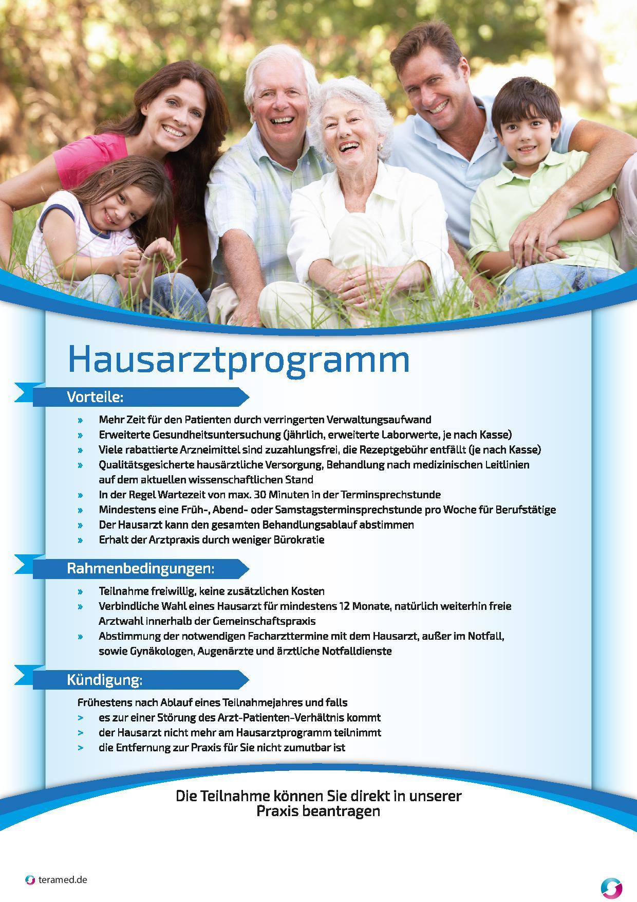 Mehr Informationen zu "Flyer Hausarztprogramm / HZV"